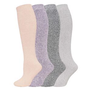 Soxy Womens/Ladies Plain Wool Blend Socks (Pack of 4) / Pastel